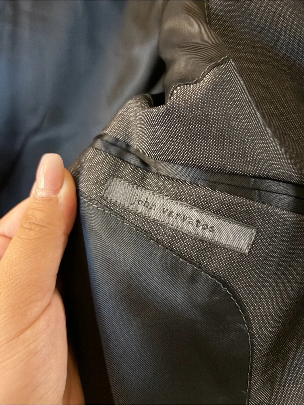 John Varvatos Men's Charcoal Gray Sport Coat Blazer